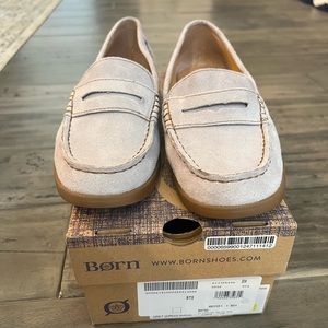Born grey suede loafers in box. Size 8. Gently used